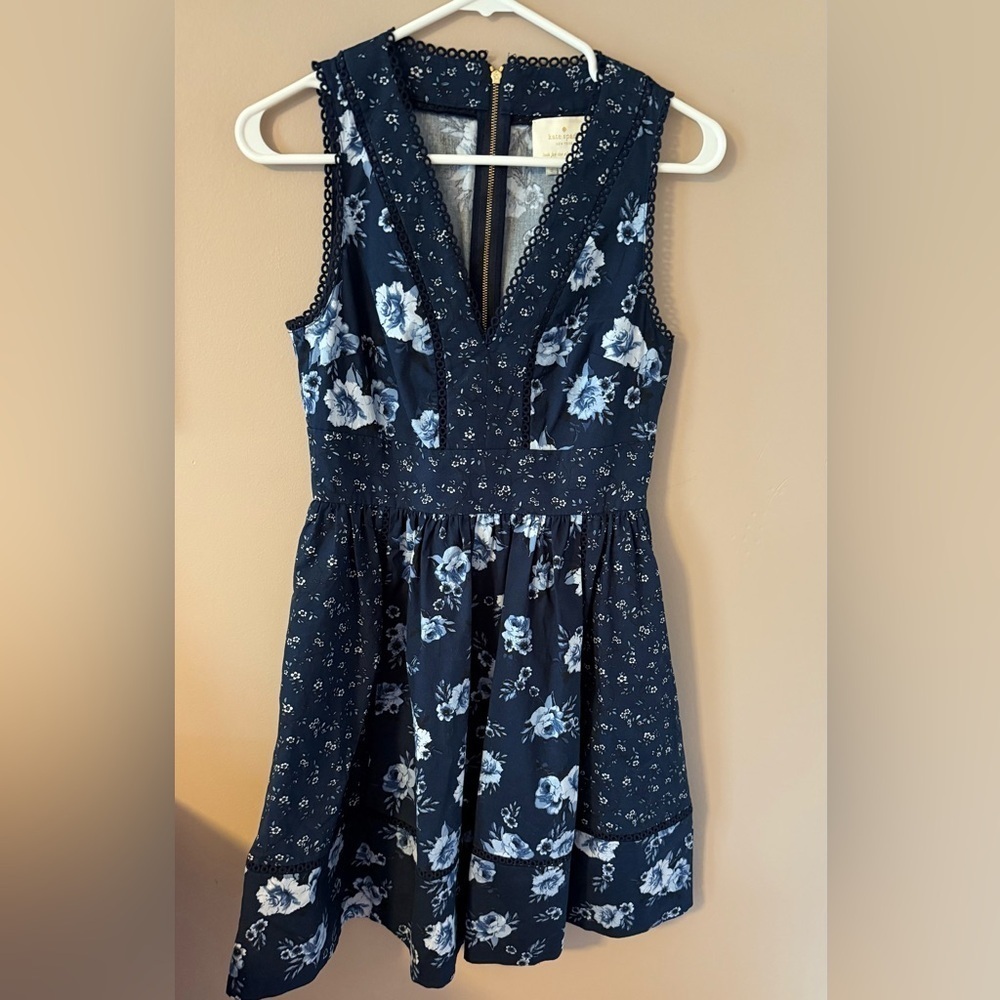 Kate spade prairie rose fit & flare dress size 2 - Picture 3 of 6